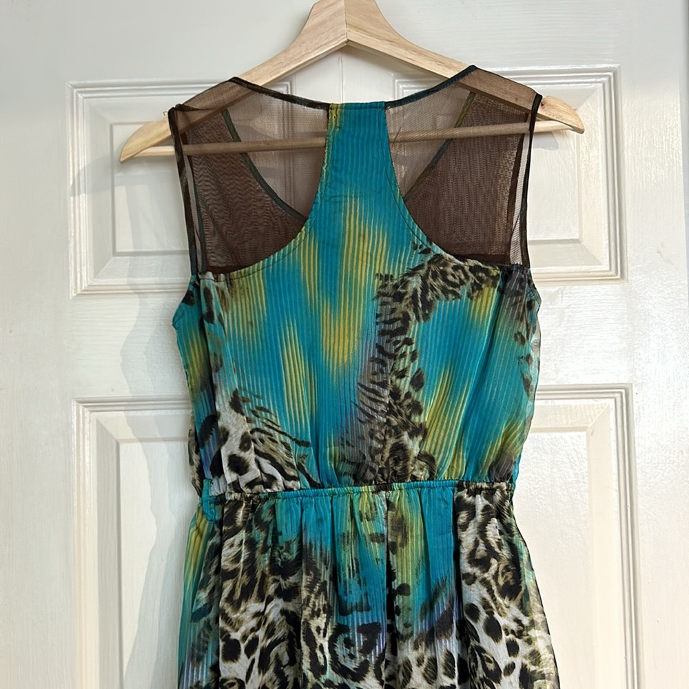 Eunishop Leopard Blue Green dress - Picture 9 of 10